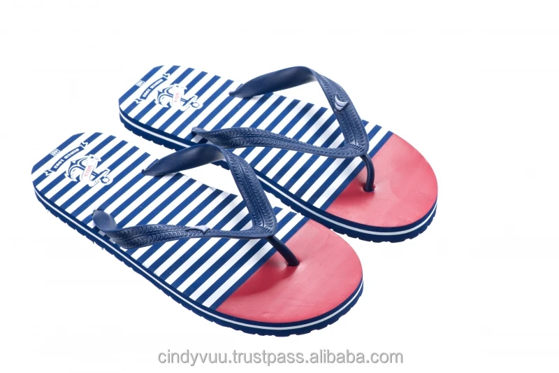 New and Fashion Stribe Men Flip Flops