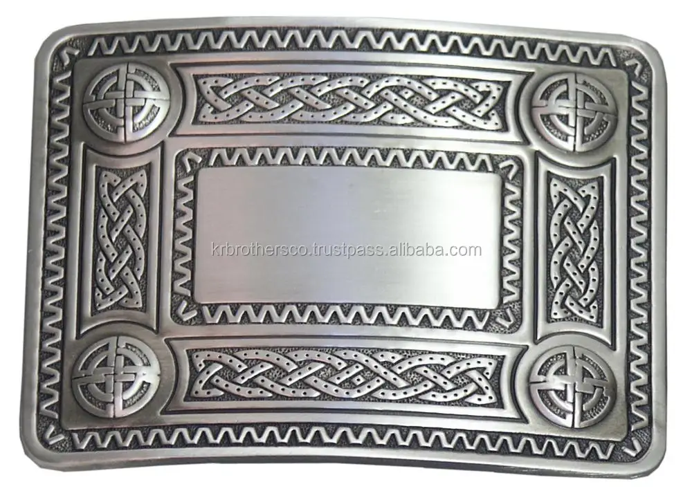 Scottish Custom Made Traditional Brass Made Chrome Polished Kilt Belt