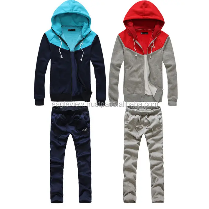 Mens Casual Sports Tracksuit Athletic Apparel Sweat Suit Hooded S-xxl ...
