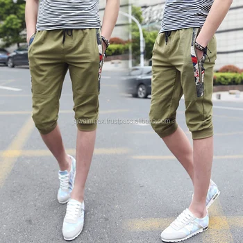 men's jogger capri shorts