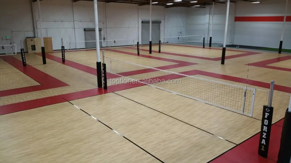 Protable Volleyball Flooring Indoor 6 0/8 0mm Volleyball Flex Surface