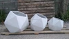 Geometric / Geodesic planters - Triangular /Rectangular /Cube concrete pots - Cement Pots & Animals decor [Wholesale]