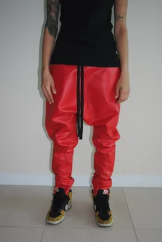 mens leather sweatpants