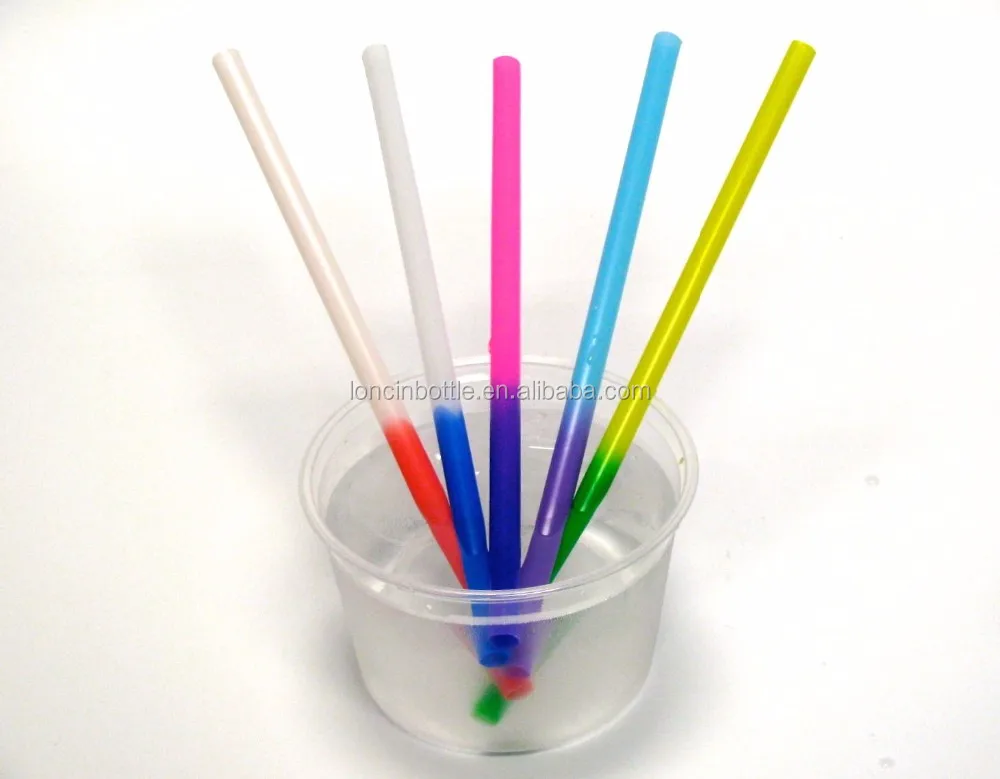 Dishwasher Safe Color Changing Straw With Mix Color For One Set,Color