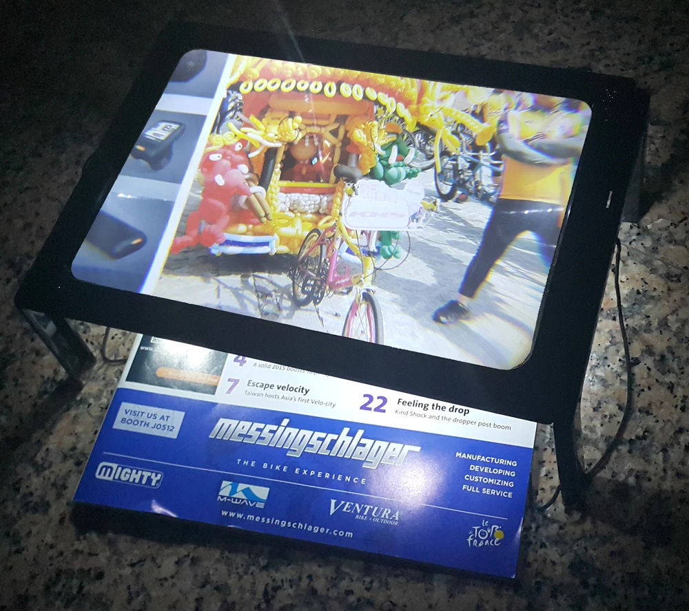 Lighted Magnified Standing Desk Lamp Foldable Desk Type A4 Binocular