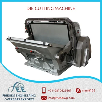 Die Cutting And Creasing Machine With 