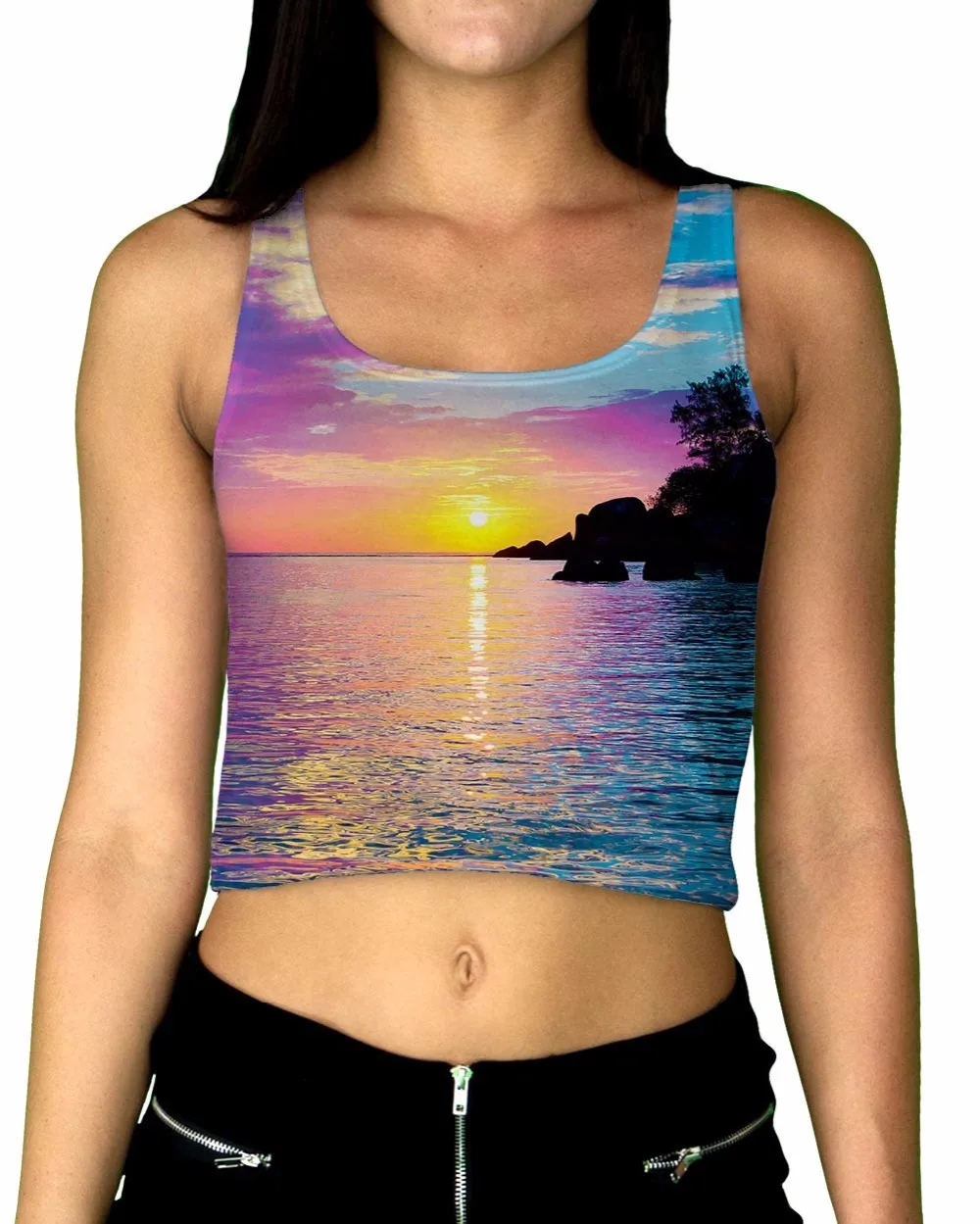 Stardust Womens Crop Top New 2016 Custom Sublimation Crop Top For Women