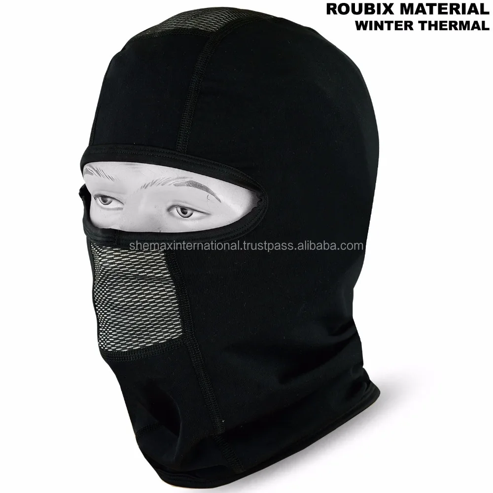 Motorcycle Balaclava Thermal Roubix Face Mask Motorbike Under Helmet Black