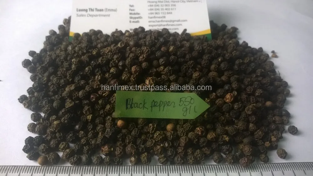 Whole Black Pepper 550g/l Crop 2018 Spicy For Sale(skype Hanfimex08