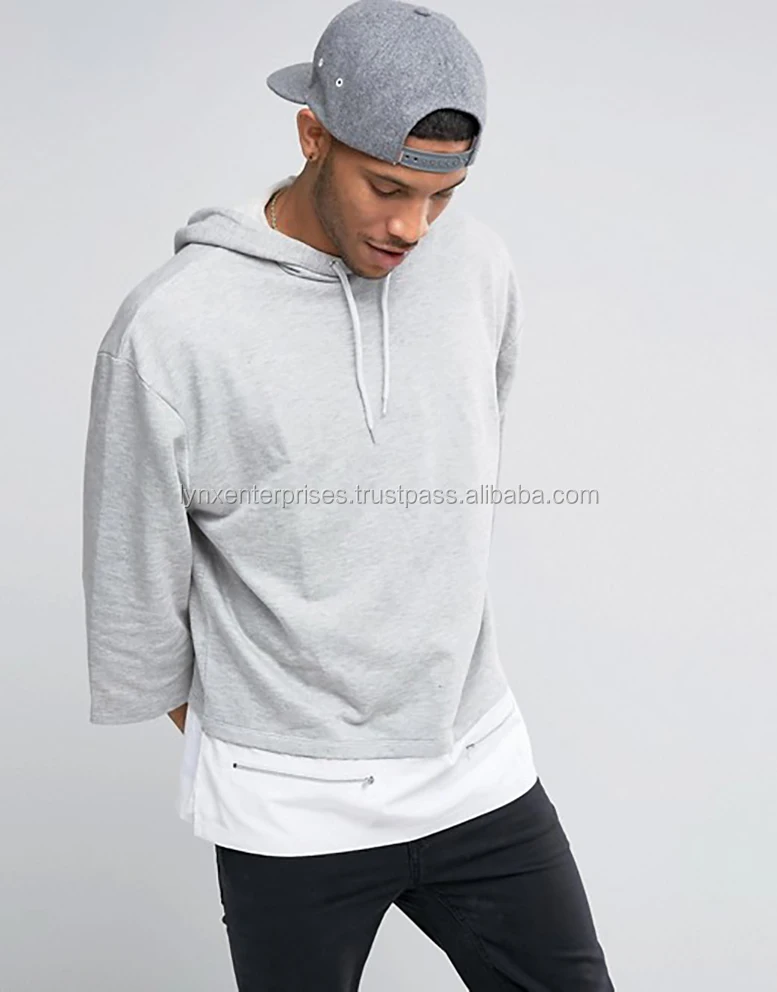 short sleeve oversized hoodie