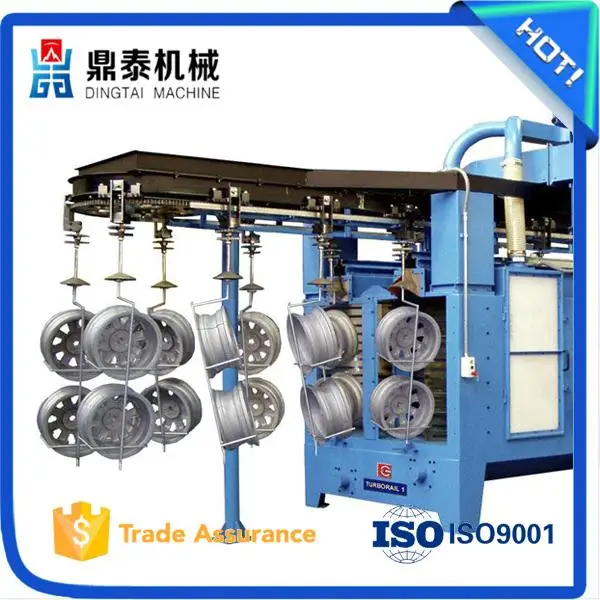 Automotive wheel shot blasting machine, sand blasting equipment
