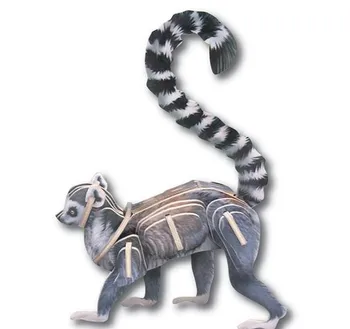 3d Ring Tail Lemur Wood Puzzle Buy Educational Toys Product on