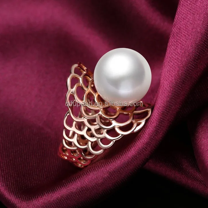 Großhandel Luxus 925 Silber Modeschmuck Shell Pearl Cock Ring Buy 