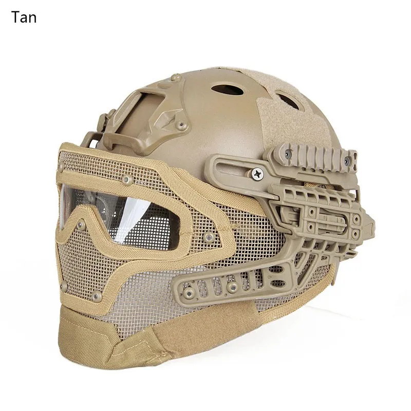 Tactical Helmet Canis Latrans Tactical Military Full Face Mask Helmet