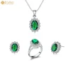 ST006 Woman Silver Jewelry Set