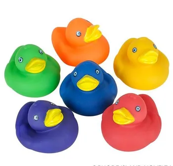 colored rubber ducks