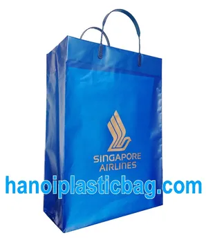 singapore airline bag printed hdpe rigid handle carrier larger