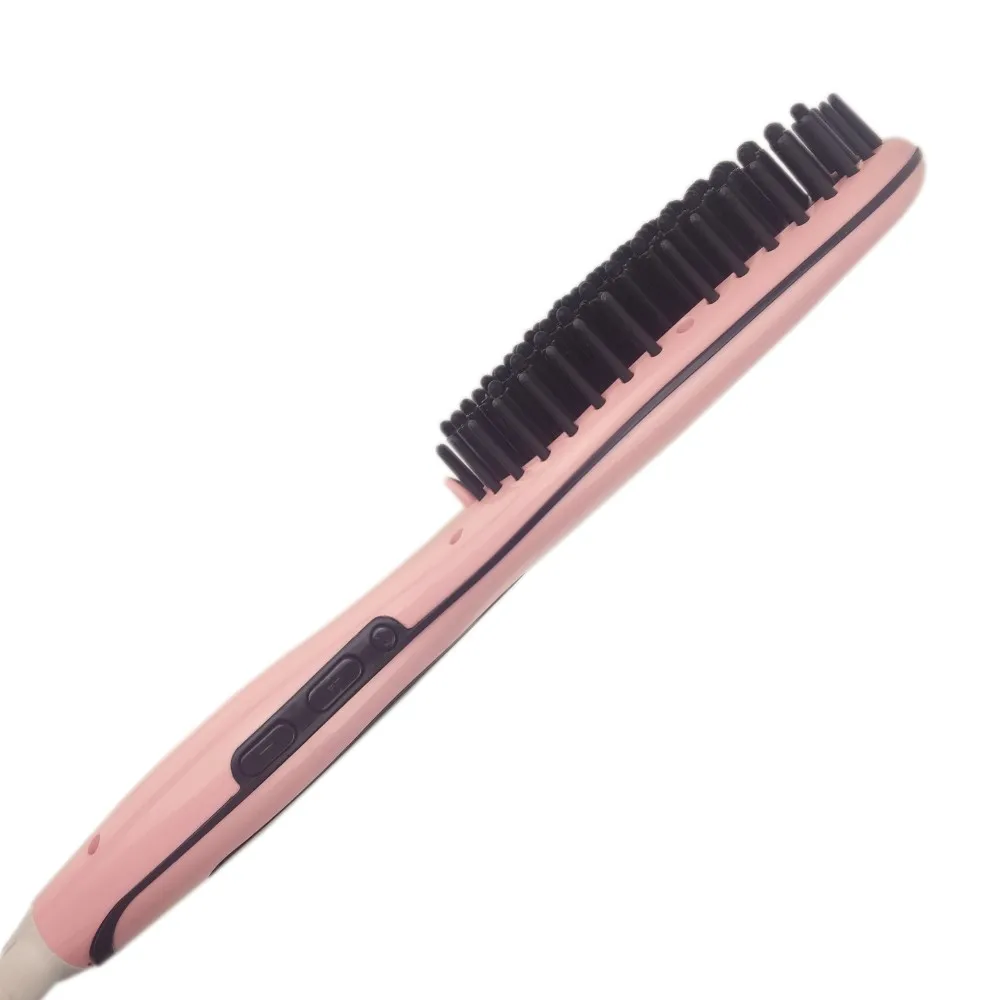 Ceramic Hair Straightening Brush Iron Electric Auto Hair