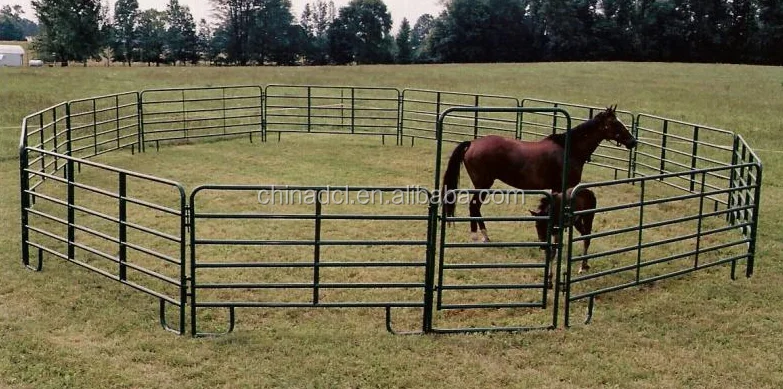 Heavy Duty 12 Ft Reg Corral Panel/galvanized Round Pipe Horse Corral ...