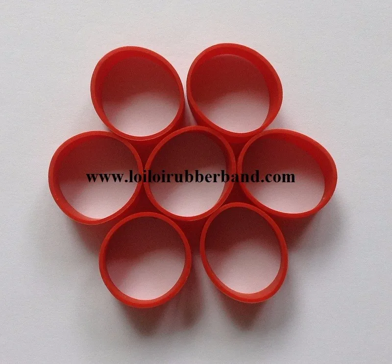 008 Small Size Wide Solid White Rubber Band For Binding / Hot Seller