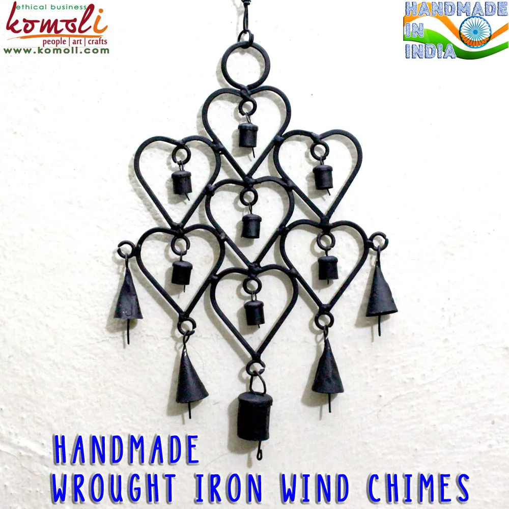 Carousal Shape Wind Chimes India Wholesale Outdoor Metal Garden Art