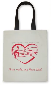 Tmusic Kids Tote Bag For Piano Violin & Other Instruments Sheet Music 100% Cotton Canvas Tote ...