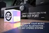 New Model Wireless Audio Connector and Licensed Lighted Bluetooth Speaker, Converts your old Stereo in to a Bluetooth Device