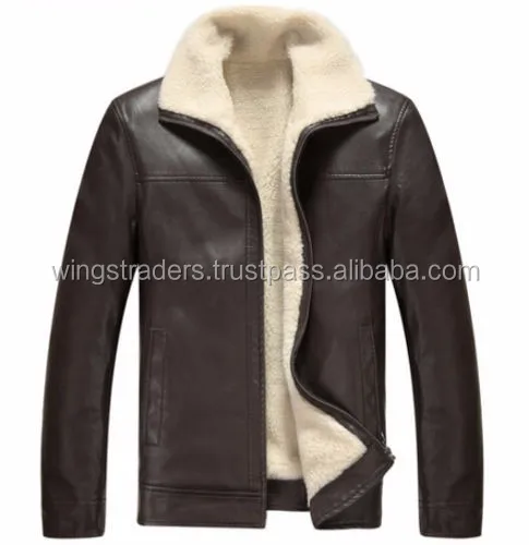 New Arrival Hot selling custom Fur Lining men winter leather jacket 2.jpg