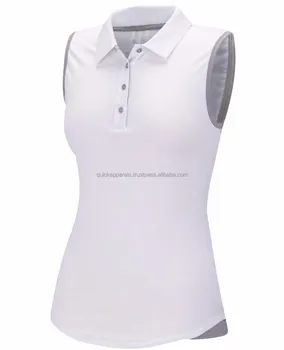 Sleeveless Polo Shirt For Ladies 