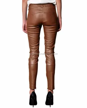 womens leather look pants