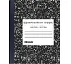 BAZIC W/R 100 Ct. Black Marble Composition Book