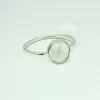 Natural Rainbow Moonstone Gemstone 925 Sterling Silver Ring, Adjustable Wholesale Bezel Setting Jewelry, Online Women Jewelry