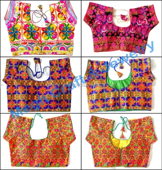 Wine Kutchi Gamthi Embroidered Work Full Flair Rayon Gown main image 0
