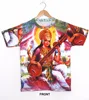 Unisex GODDESS Of knowledge Trinity Indian Saraswati Lakshmi & Parvati Tee Tshirt Shirt Hippie Dj Art T - Shirt shirt M / L / Xl