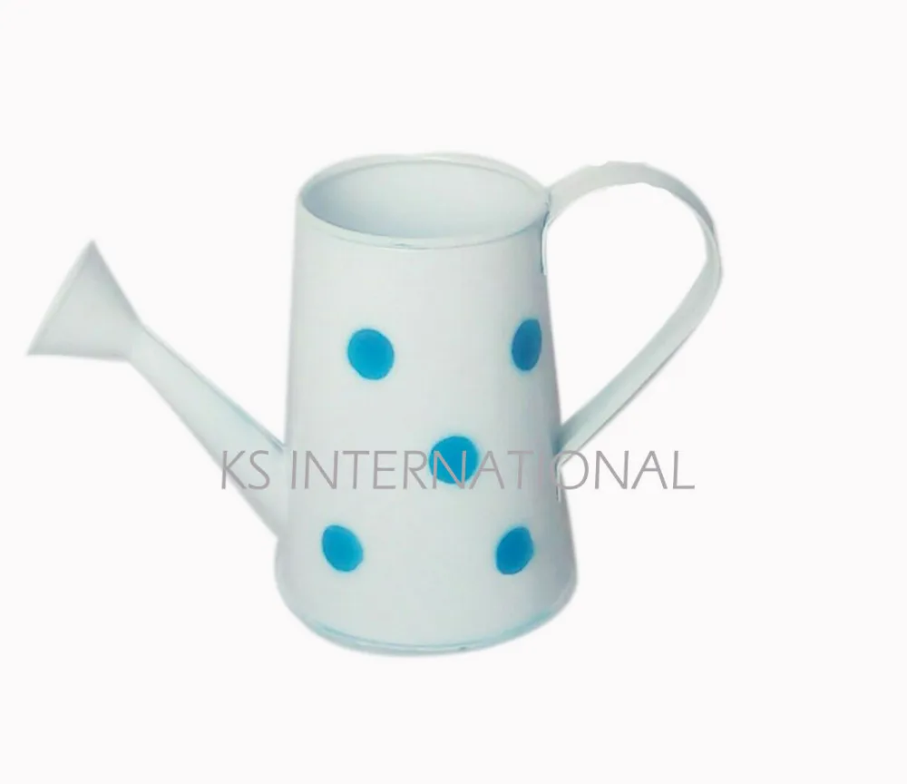 Garden Decorated Powder Coating Mini Watering Can Floral Arranging Craft Supplies Gardening