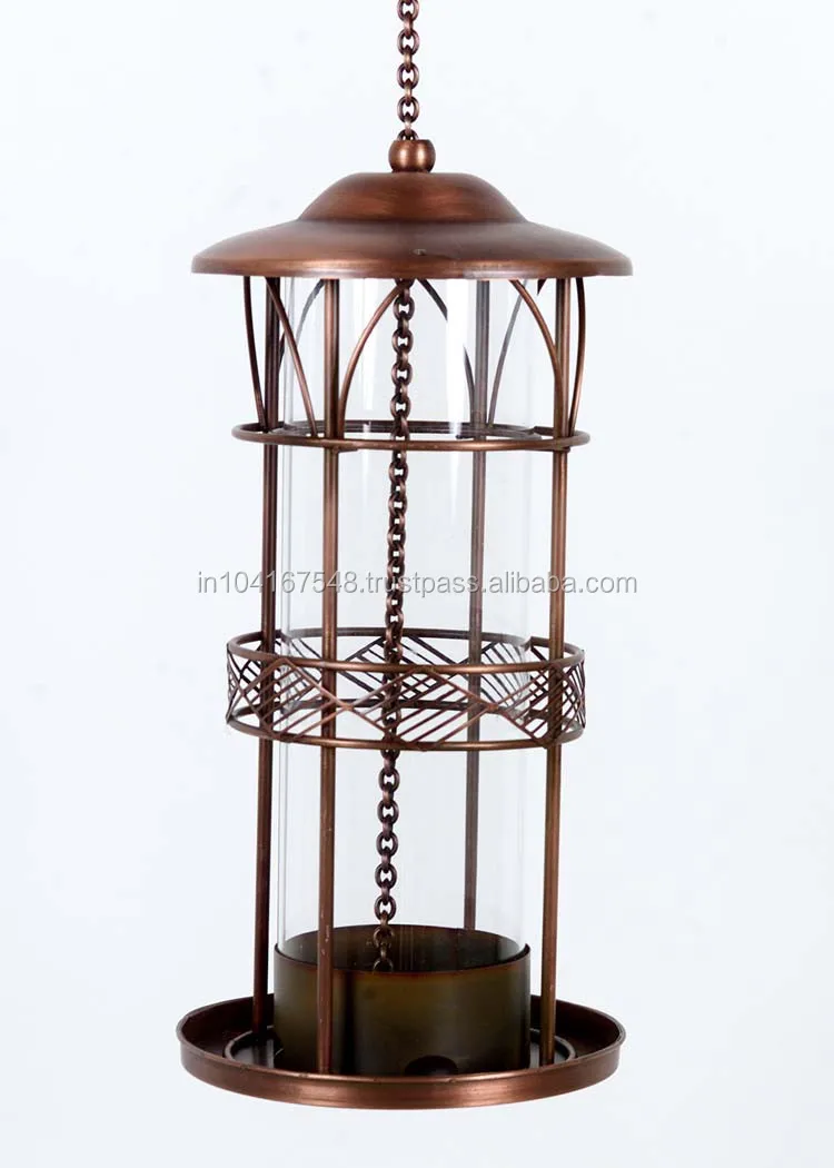 Copper Antique Looking Bird Feeder Luxury Design Bird Feeder With