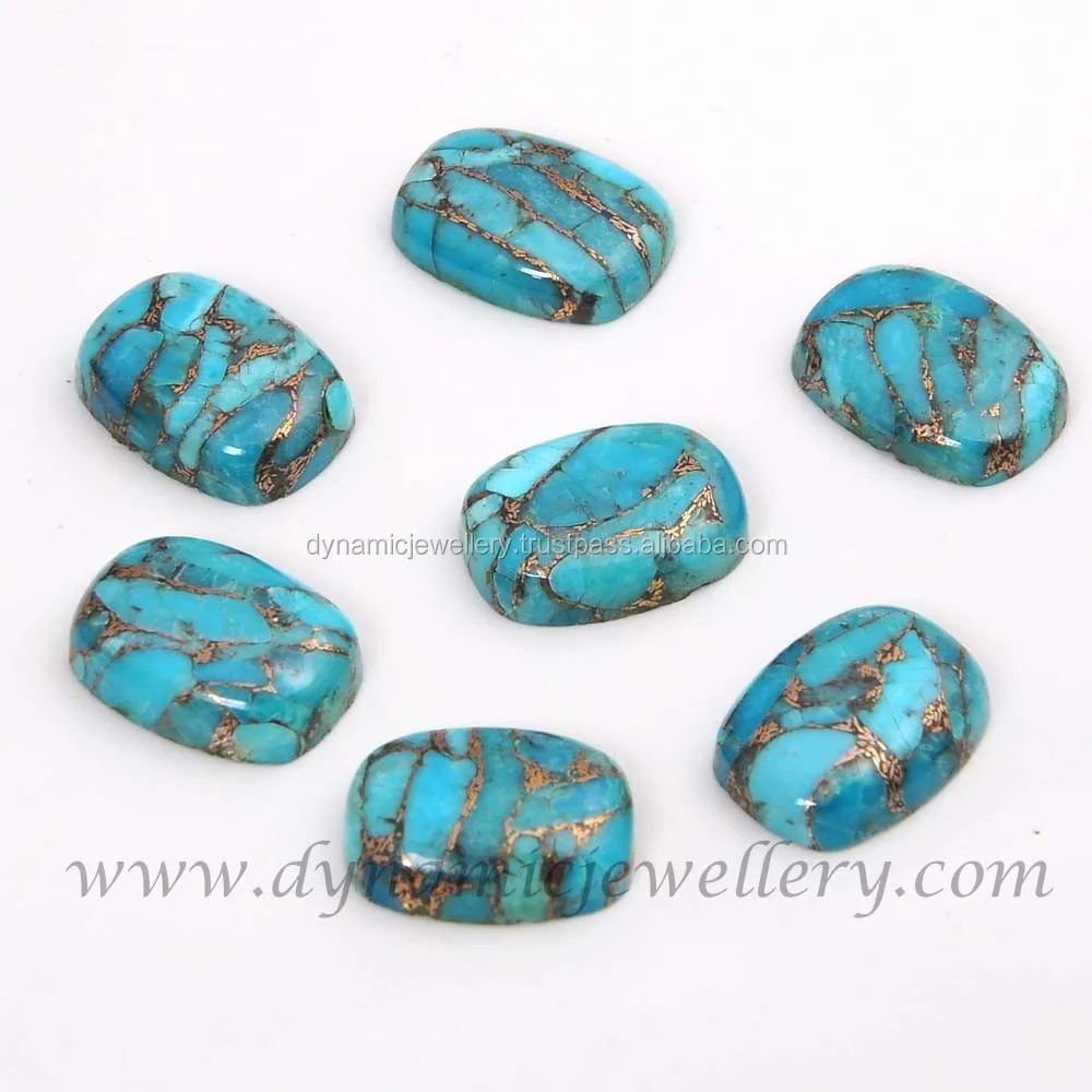 Blue Copper Turquoise Gemstone,Bar Shape 4x12mm4x14mm4x20mm5x25mm6x40mm Gemstone,Blue Copper Turquoise Cab Stone For Jewellery