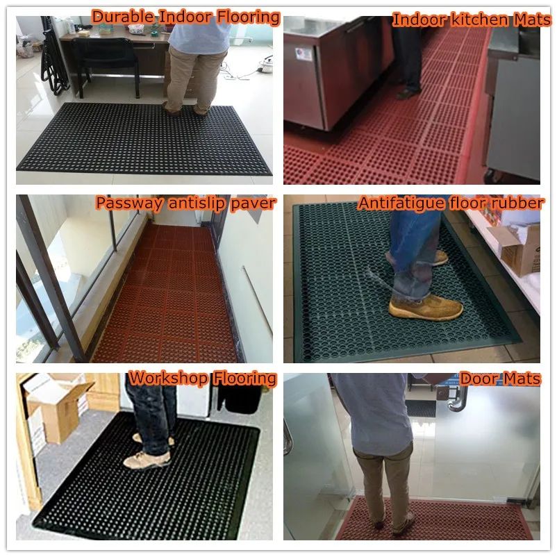 Modular Designs Restaurant Equipment Rubber Mats For Kitchen Wet