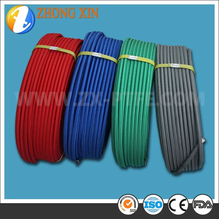 White Blue Green Red Nylon Braided Hose Sleeve For Ptfe An3 Brake Line