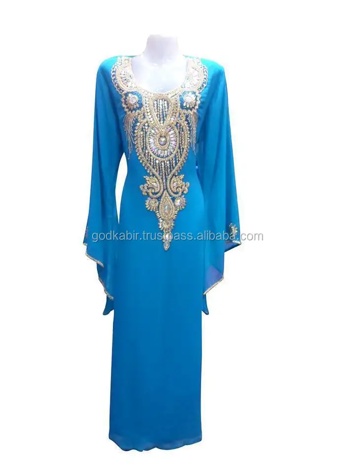 Caftan Moroccan Women kaftan Arabian Beach Summer Long Dress Muslim Abaya Cotton