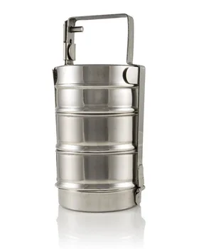 Stainless Steel Pyramid Modern Tiffin Box 3 Tier With Clip Medium And Large Insulated Lunch Microwave Safe Indian Product On Alibaba Stainless Steel Pyramid Modern Tiffin
