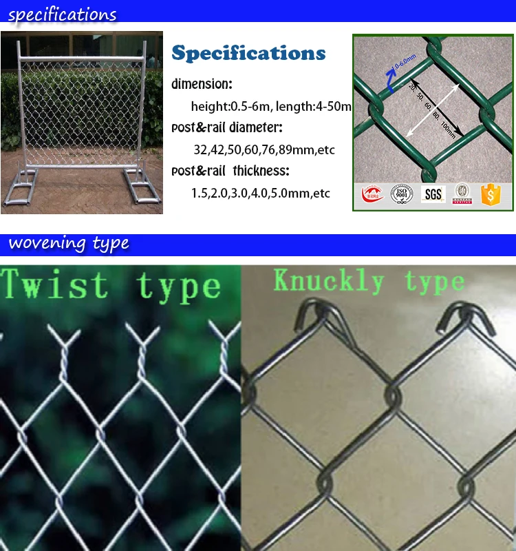 Small Hole Size Chain Link Fence/stadium Fence/stainless Steel Wire