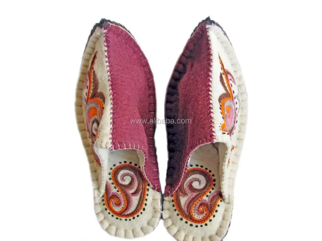 Eco Craft Slipper. Wool Nepal Slippers Felt Clog House Shoes Wholesale ...