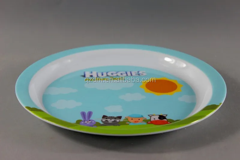 Food-Safe Dishwasher-Safe Melamine Kids Plates
