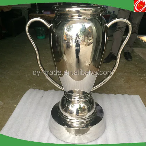 Soccer League Polished Stainless Steel Trophies