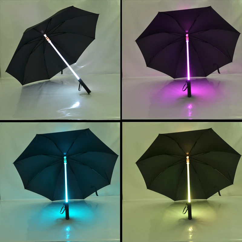 handle led umbrella factory special umbrella with led light