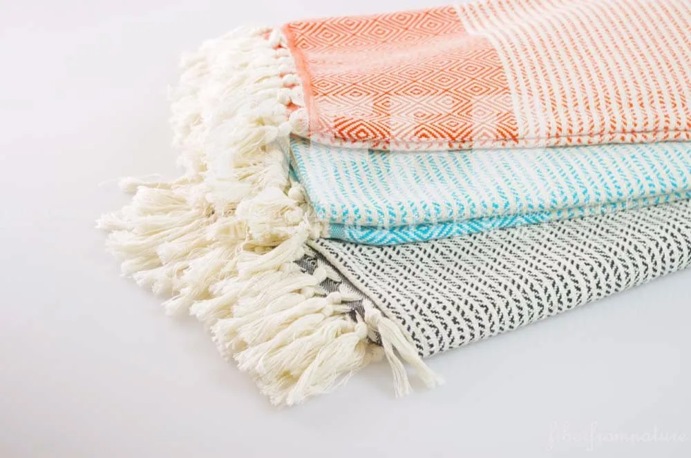 Kasikci Pestemal Turkish Towels,Hammam Towel Turkey Wholesale Beach Blanket&towel / Black