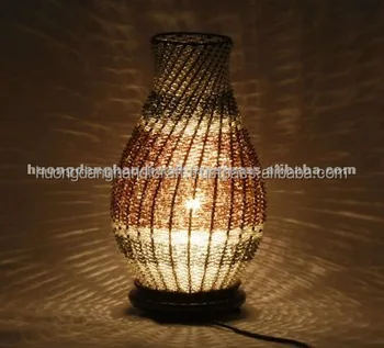 Hotel Decor Rattan Lamp Handicraft Table From Vietnam Hotel Decor Rattan Lamp Handicraft