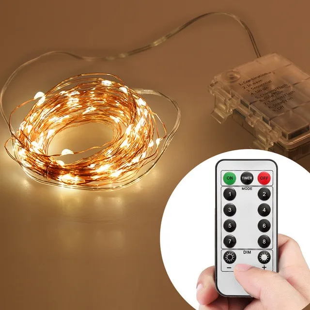 Remote Control battery operated led copper wire fairy light 