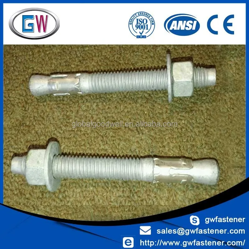 M6 M8 M10 M12 M14 M16 M20 Galvanized Expansion Anchors Bolts Buy